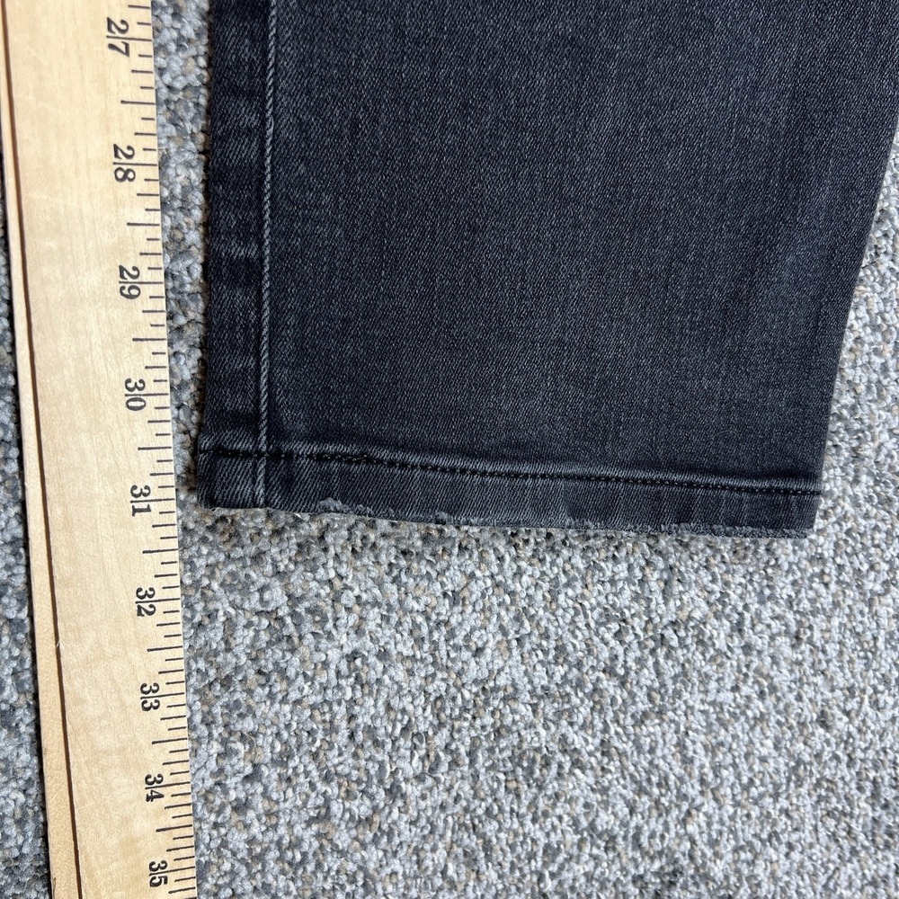 Express Jeans Mens 32x32 Black Rocco Slim‎ Straight Dark Wash Stretch Denim - Picture 8 of 12